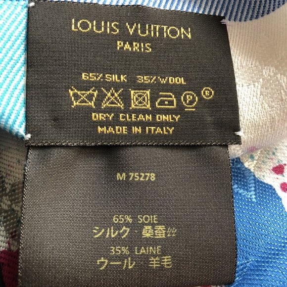LOUIS VUITTON Chale MRA Blanc Monogram Shawl Scarf - Picture 6 of 6